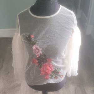 Sheer blouse brand new